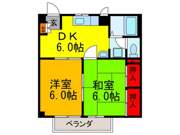 メゾンドパルの物件間取画像